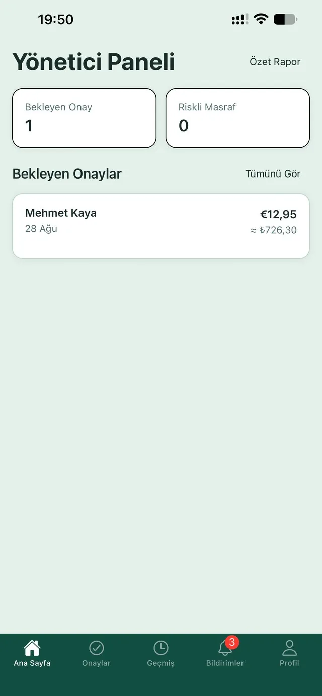 Yönetici paneli